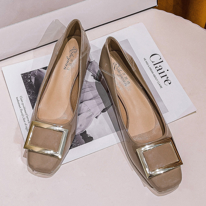 Damen elegante Ballerinas mit modischem Schmuckdetail EB