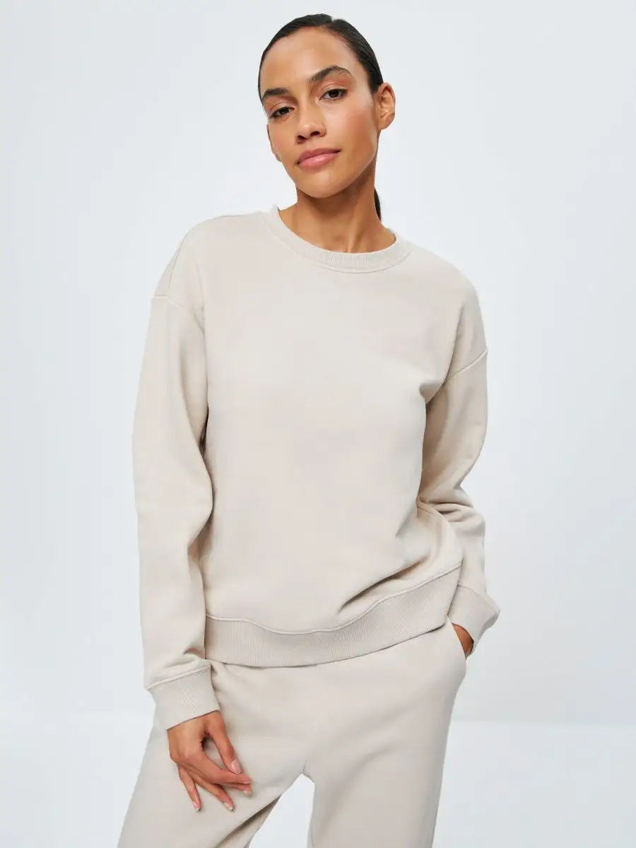 Damen Bequemer Oversized Sweatpullover mit lässigem Schnitt EB