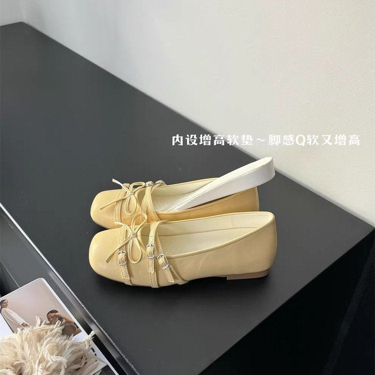 Damen elegante Ballerinas mit modischen Riemchen und komfortabler Sohle EB