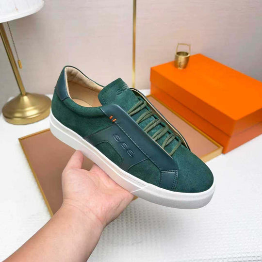 Damen Sportliche Sneakers mit kombinierter Oberflächenstruktur und anatomischem Fußbett EB