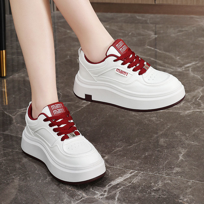 Damen modische Plateau Sneakers mit ergonomischer Dämpfung und trendigem Design EB