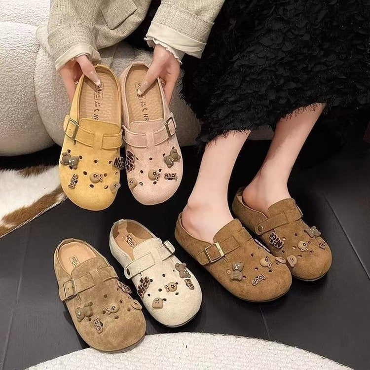 Damen Komfortable Clogs mit individuellen Verzierungen EB
