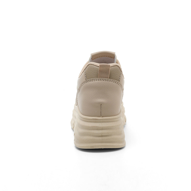 Damen modische Plateau-Sneaker mit dämpfender Sohle und atmungsaktivem Obermaterial EB