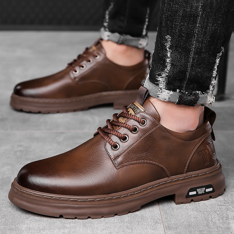 Herren modische und bequeme Schnürschuhe mit rutschfester Sohle und stylishem Design EB