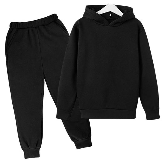 Unisex nan komfortables Hoodie und Jogger Set aus French Terry mit elastischem Bund und Rippbündchen EB