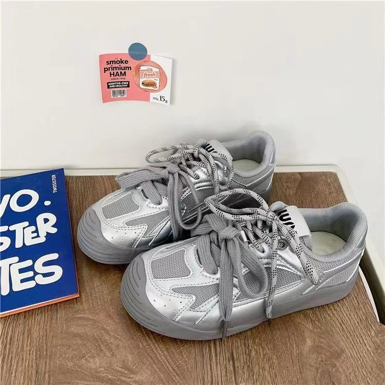 Damen Sportliche Sneakers mit atmungsaktivem Obermaterial und rutschfester Sohle EB