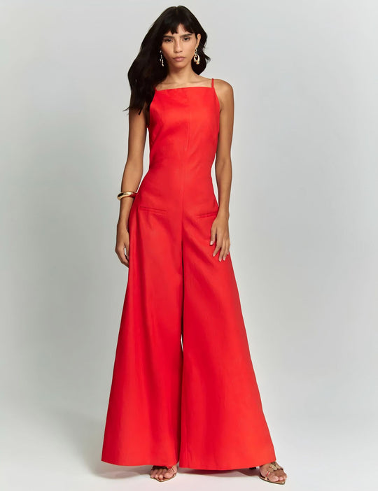 Damen Overall mit weitem Bein EB