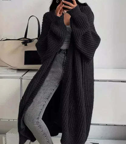 Damen Strickmantel im Oversized-Stil EB