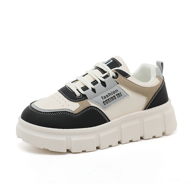 Damen Modische Chunky Sneakers mit robuster Profilsohle und atmungsaktiver Obermaterialstruktur EB
