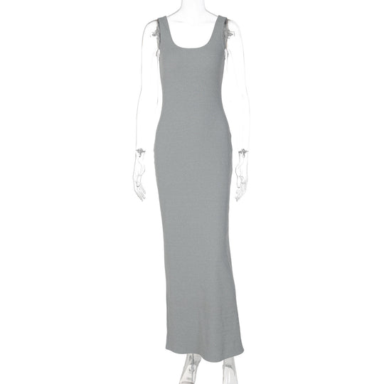 Damen Figurbetontes Langkleid aus hochwertigem Stretchmaterial EB