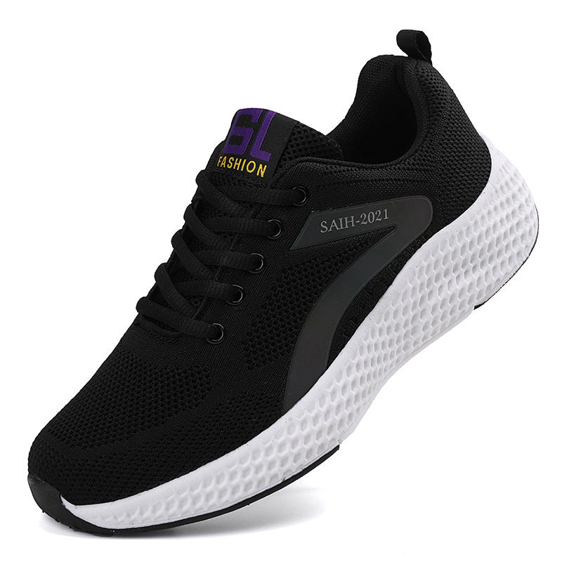 Damen nan nahtloser Strick-Sneaker mit elastischem Einstieg, Waben-Zwischensohle und anatomischem Komfortfußbett EB