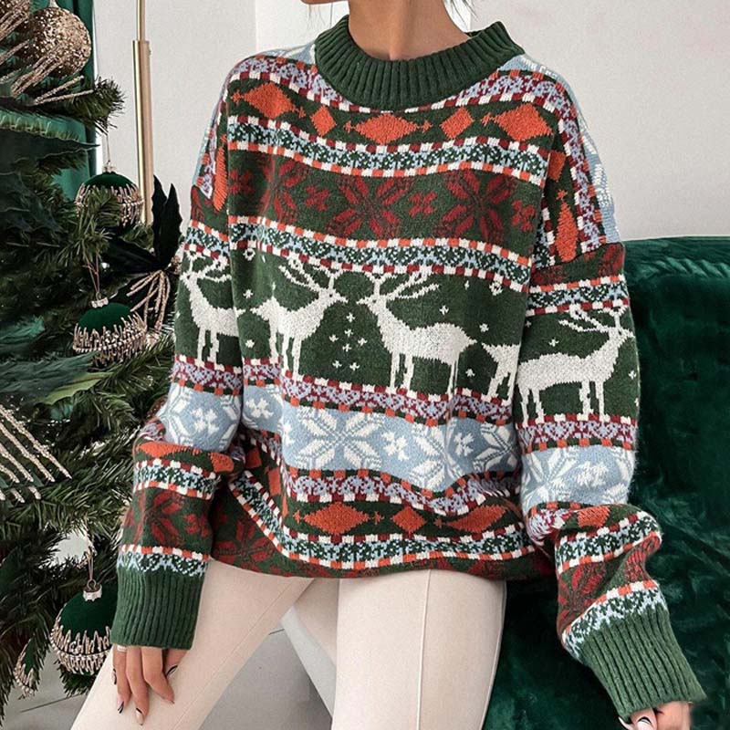 EB | Weihnachtspullover Mit Festlichem Motiv