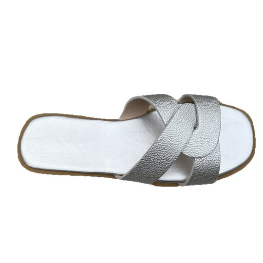 Damen bequeme Clogs mit modischem Überkreuz-Riemendesign EB