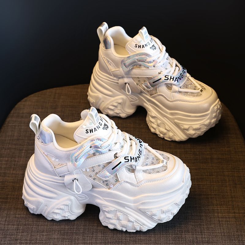 Damen Sportliche Chunky Sneakers mit innovativem Sohlenprofil EB