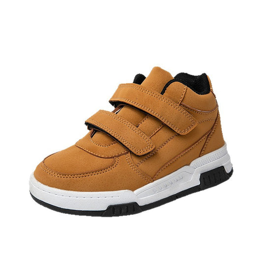 Damen Sportliche High-Top Sneaker mit verstellbarem Klettverschluss EB
