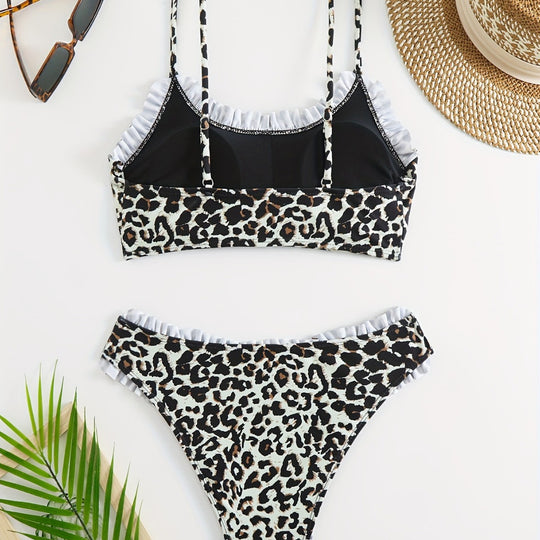 Damen Bunte Bikini Oberteil und Unterteil EB