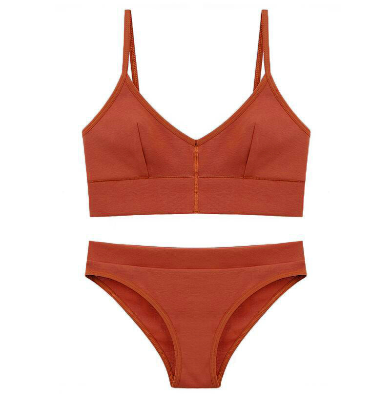 Damen Bikini-Set mit elegantem V-Ausschnitt und verstellbaren Trägern EB