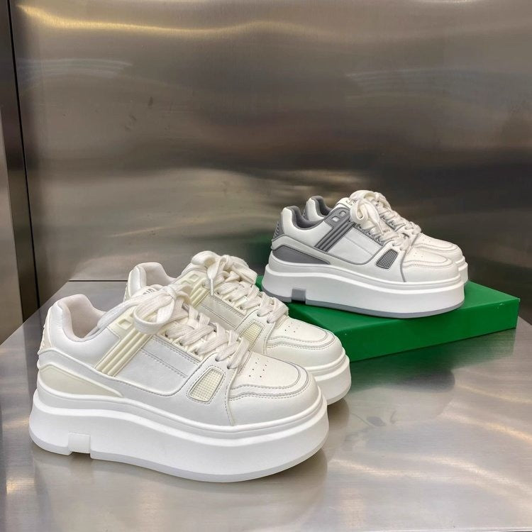 Damen Plattform-Sneaker mit modischem Design und bequemer Dämpfung EB