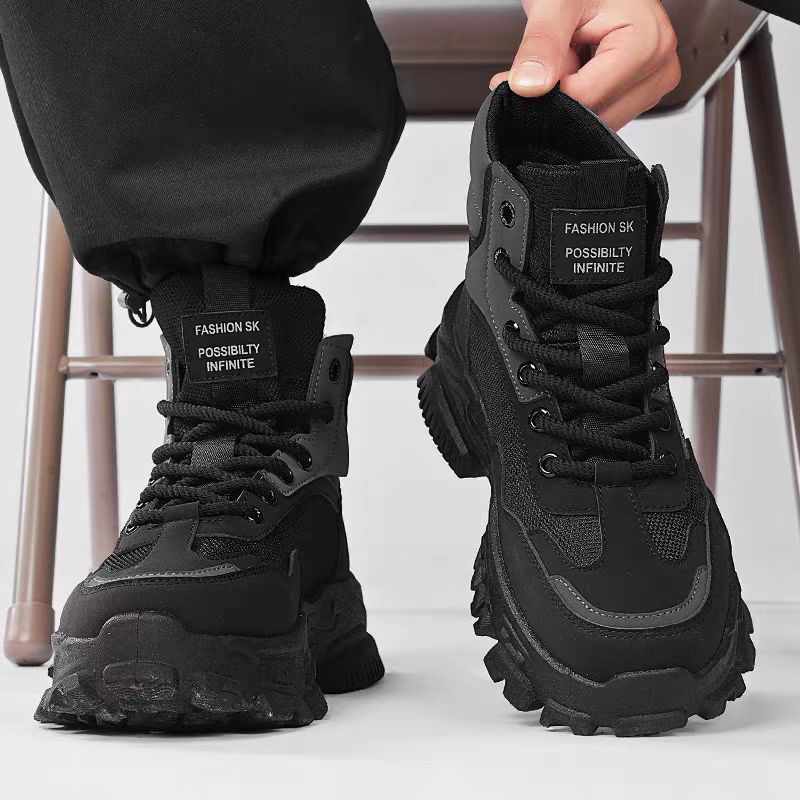 Damen Sportliche High-Top Sneakers mit rutschfester Sohle und stabiler Fersenkonstruktion EB