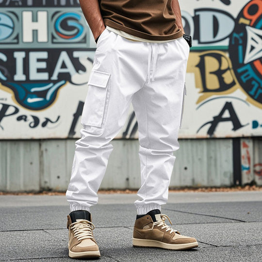 Herren Cargo-Hose mit verstellbarem Bund und praktischen Seitentaschen EB