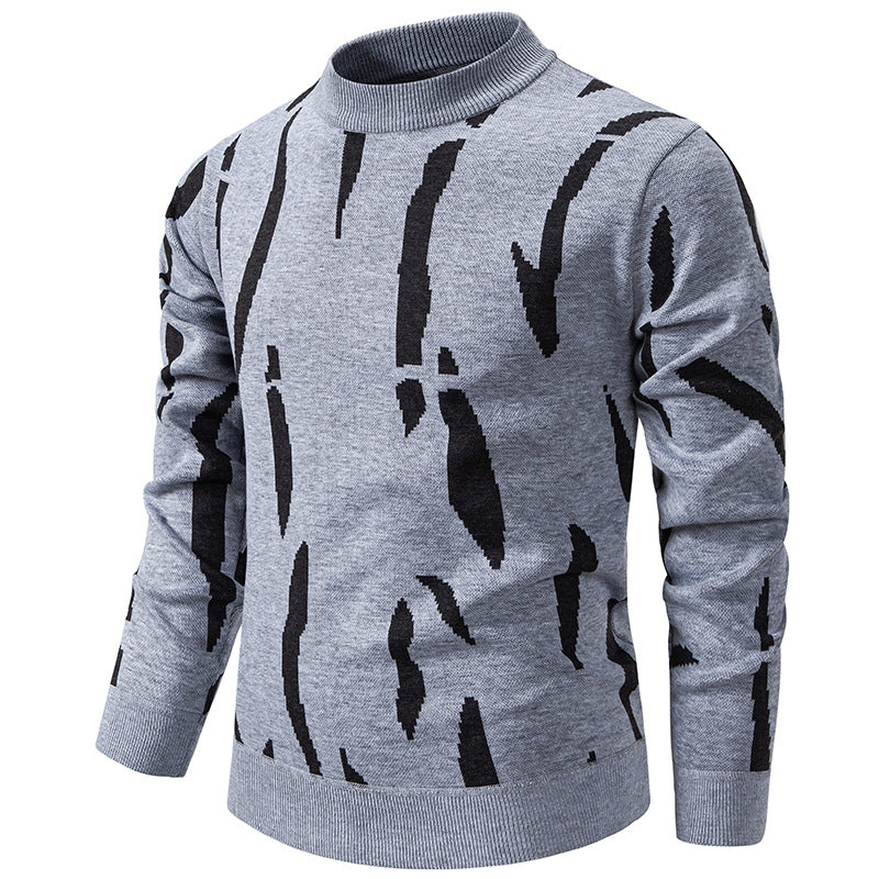 Herren modischer Sweatpullover mit einzigartigem grafischem Muster EB