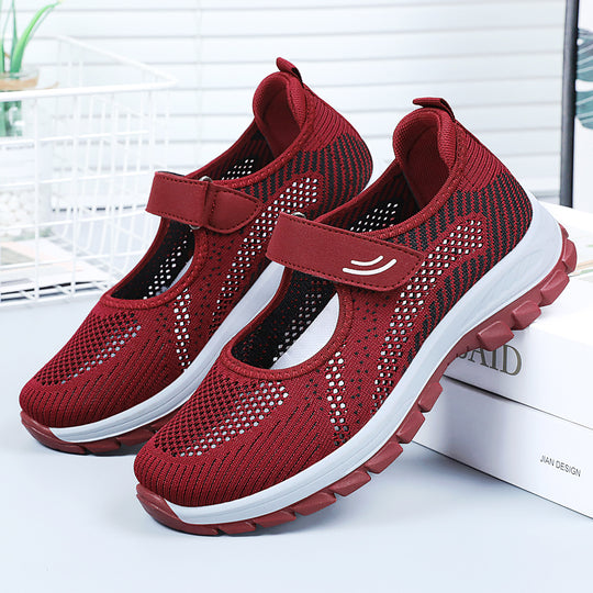 Damen Atmungsaktive Fitness-Schuhe mit praktischem Klettverschluss EB