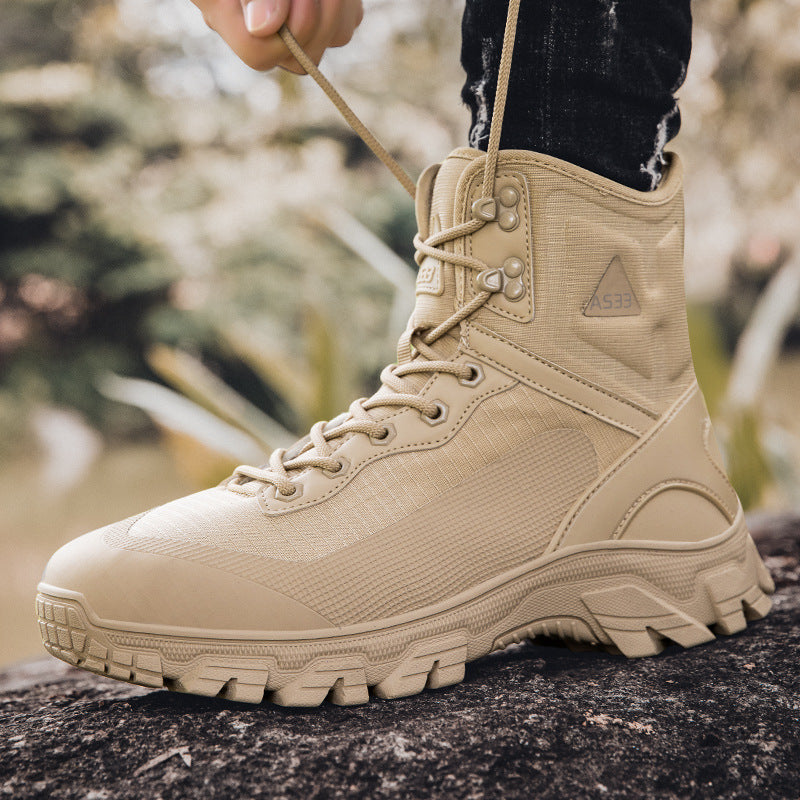 Herren taktische Outdoorschuhe mit atmungsaktiver Membran und rutschfester Sohle EB
