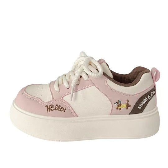Damen Trend-Sneaker mit verspieltem Tiermotiv und federnder Sohle EB