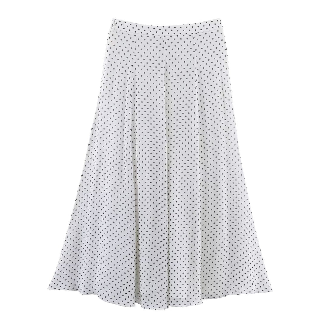 Damen Maxirock mit elegantem Pünktchenmuster und fließendem Schnitt EB