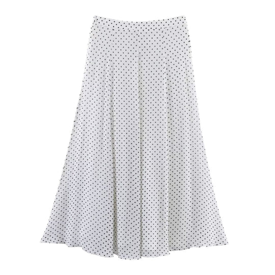 Damen Maxirock mit elegantem Pünktchenmuster und fließendem Schnitt EB