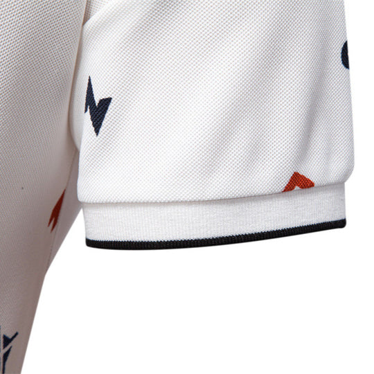 Herren Kurzarm Poloshirt mit hochwertigem Allover-Muster EB