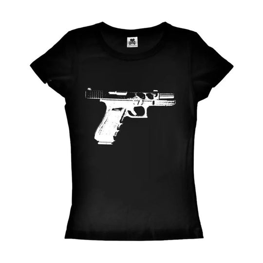 Damen Print-T-Shirt mit grafischem Design EB