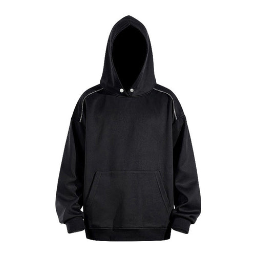 Damen Kapuzenpullover aus weichem Fleece mit praktischen Taschen EB