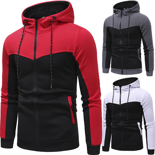 Herren Sportanzug mit Kapuze und seitlichen Taschen EB