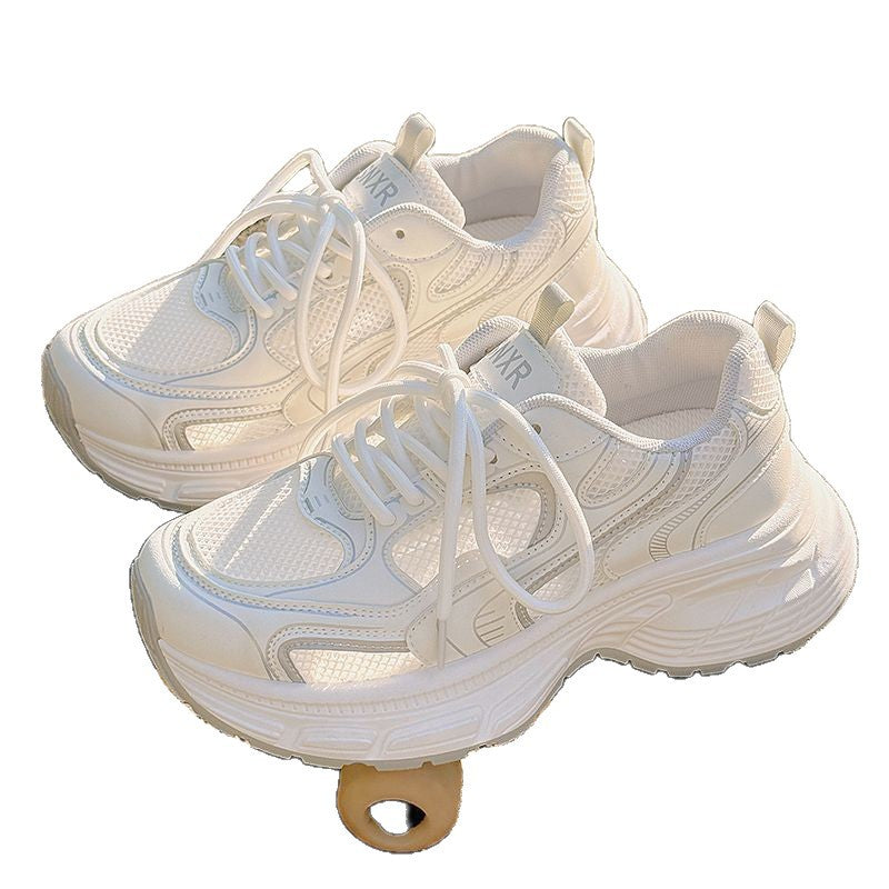 Damen Chunky Sneakers mit atmungsaktiver Mesh-Oberfläche und gepolsterter Sohle EB