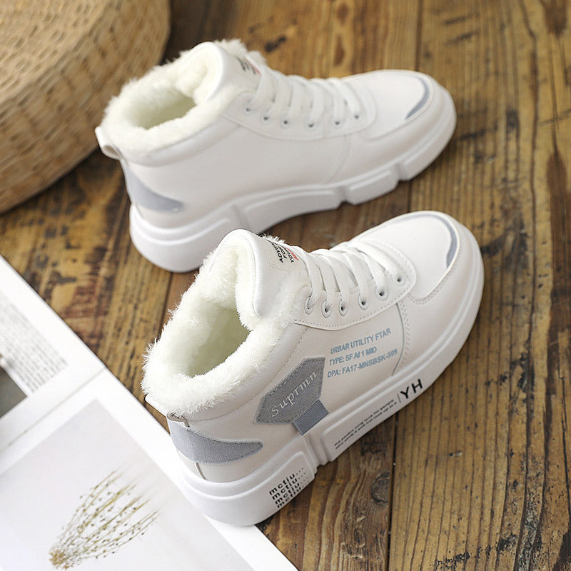 Damen Hohe Sneaker mit kuscheligem Innenfutter und trendigem Design EB