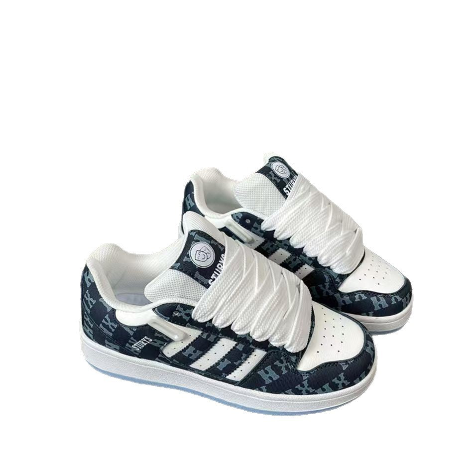 Damen Sportliche Sneakers im modernen Patchwork-Design EB