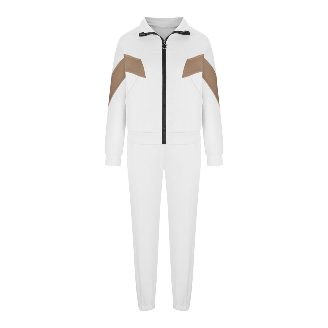 Damen nan athletisches Trainingsset mit Ring-Zipper, eingesetzten Taschen und kontrastierenden Arm-Panels EB