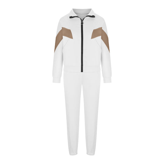 Damen nan athletisches Trainingsset mit Ring-Zipper, eingesetzten Taschen und kontrastierenden Arm-Panels EB