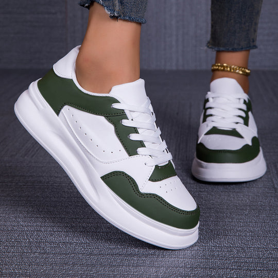 Damen Sportliche Sneakers mit atmungsaktiver Oberflächenstruktur und dämpfender Sohle EB