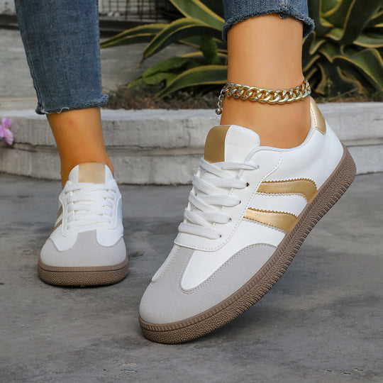 Damen Sportliche Sneakers mit eleganten Metallic-Details EB