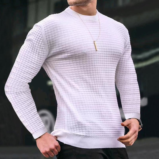 Herren Strickpullover mit strukturiertem Design EB