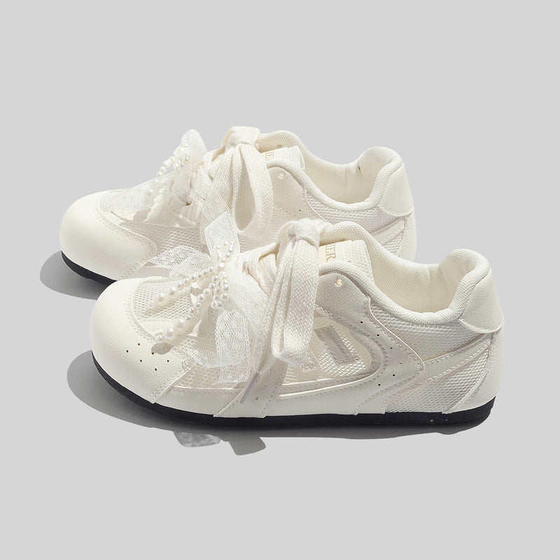 Damen Sportliche Sneakers mit innovativem Riemenanpassungssystem und atmungsaktiver Mesh-Oberfläche EB