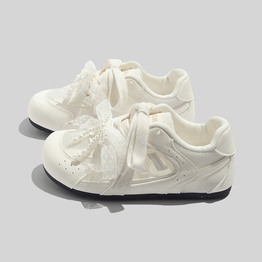Damen Sportliche Sneakers mit innovativem Riemenanpassungssystem und atmungsaktiver Mesh-Oberfläche EB
