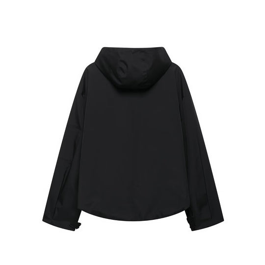 Damen leichte Anorakjacke mit praktischen Taschen EB
