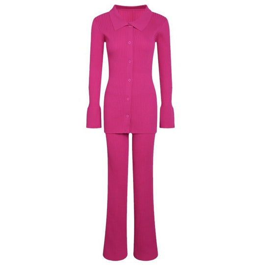 Damen 3-teilige Feinstrick-Loungewear-Set EB
