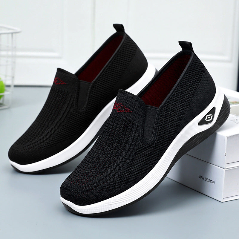 Damen Bequeme Slip-On Sportschuhe mit atmungsaktivem Netzdesign EB