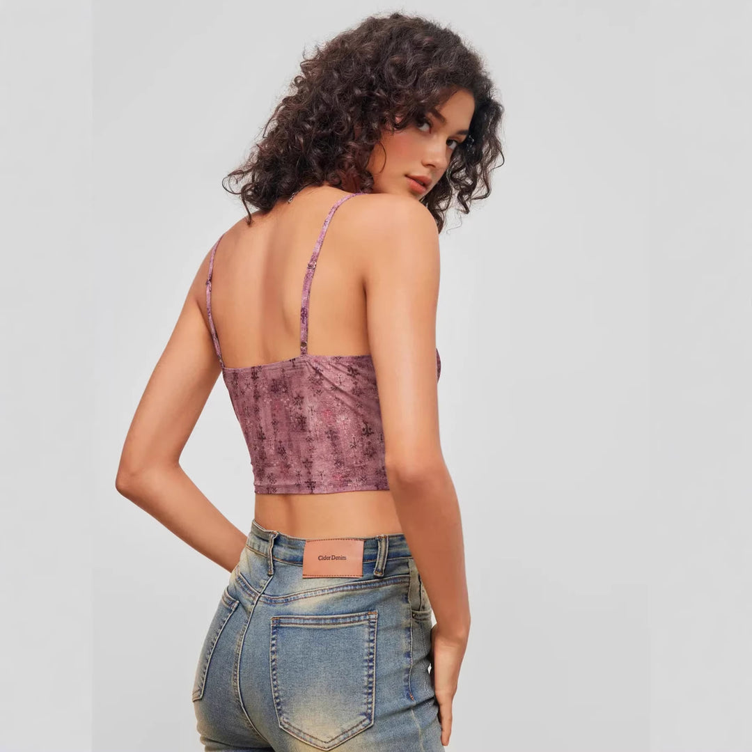 Damen Verspielte Spitzenbluse mit Rüschen EB