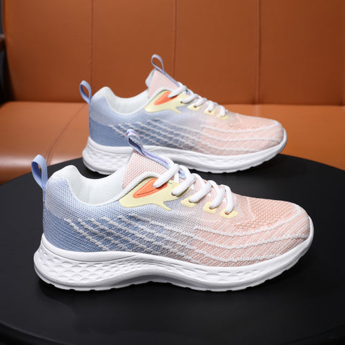 Damen Leichte Laufschuhe mit atmungsaktivem Obermaterial und stoßdämpfender Sohle EB