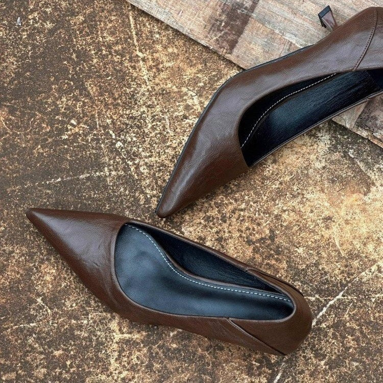 Damen elegante spitze Pumps mit klassischem Design EB